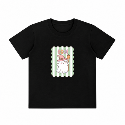 Cute Ghost Boo Kids Halloween Graphic T-Shirt