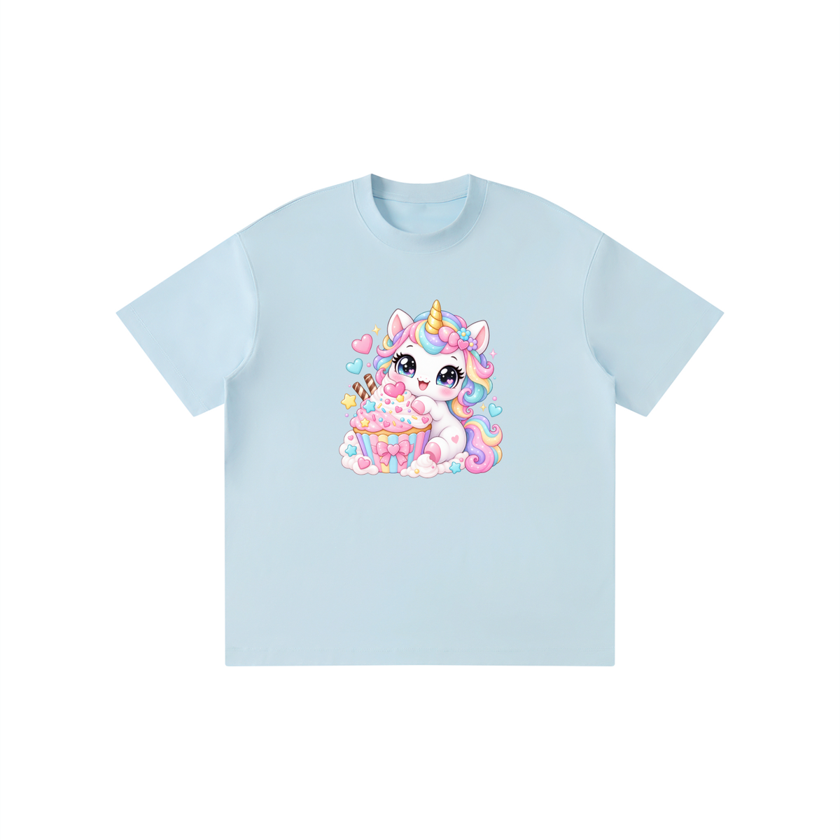 Unicorn Cupcake Pastel Kids Graphic T-Shirt