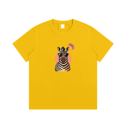 Chill Zebra Unisex Cotton Graphic T-Shirt