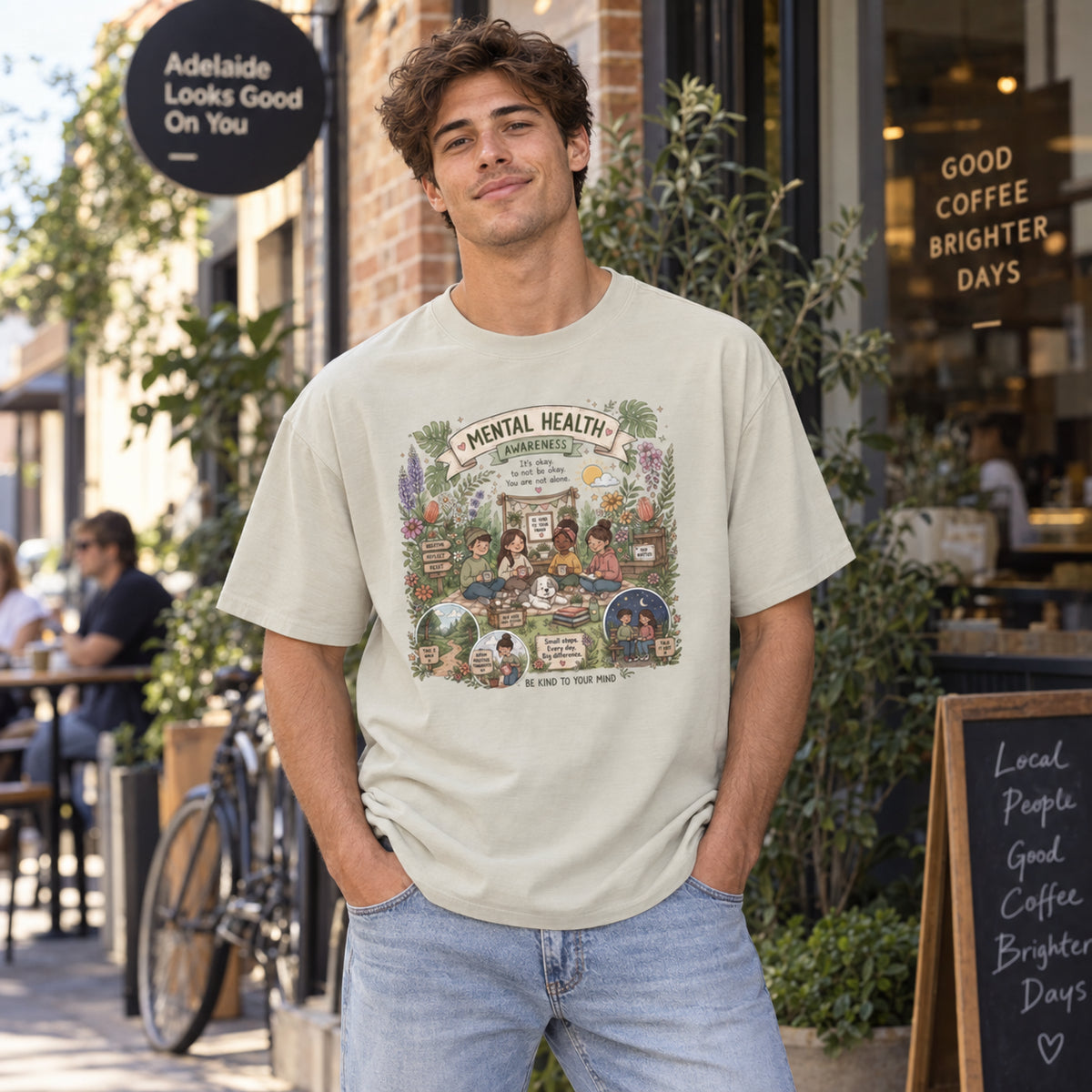 You Are Not Alone Mental Health Awareness Graphic T-Shirt