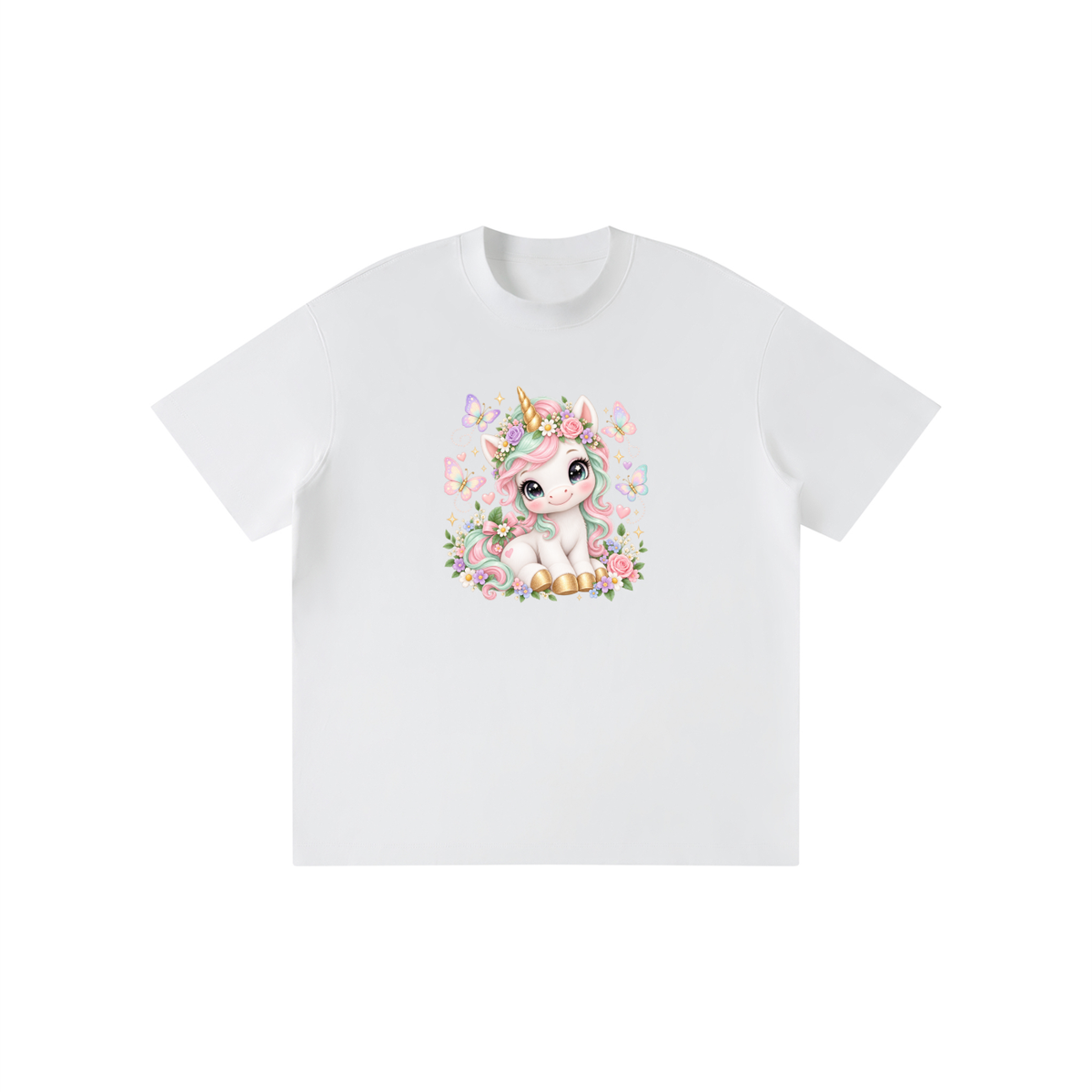 Pastel Unicorn Sparkle & Stars Kids Graphic T-Shirt