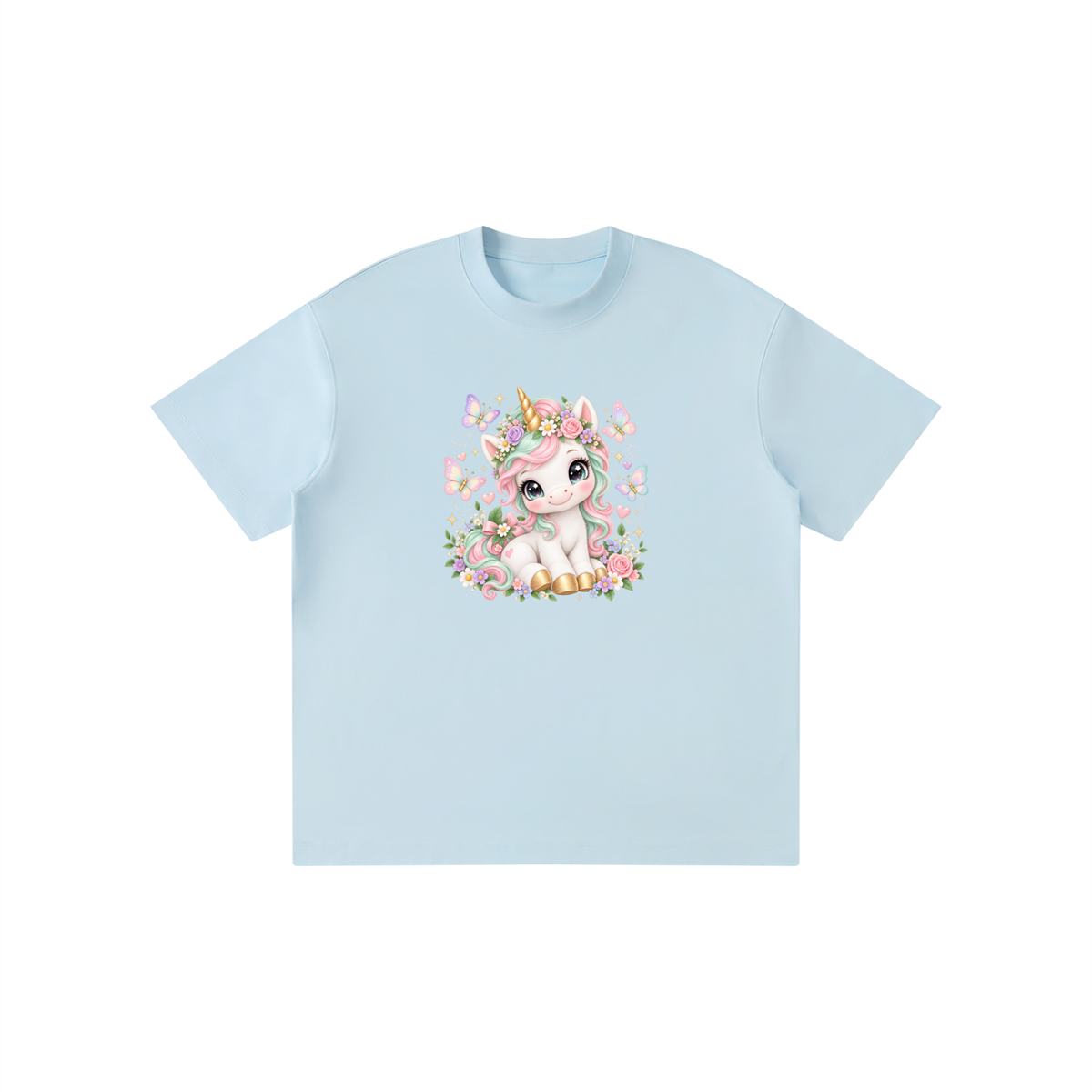 Pastel Unicorn Sparkle & Stars Kids Graphic T-Shirt