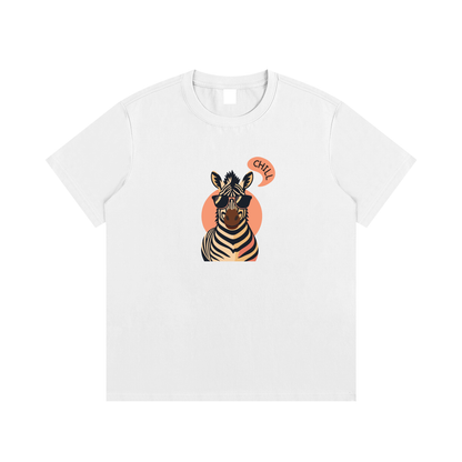 Chill Zebra Unisex Cotton Graphic T-Shirt