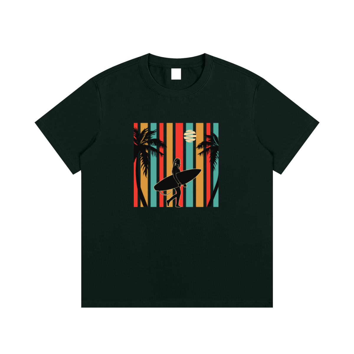 Retro Surfer Unisex Cotton Graphic T-Shirt