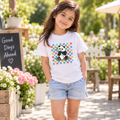 Cute Panda Kids Graphic T-Shirt – Adorable Animal