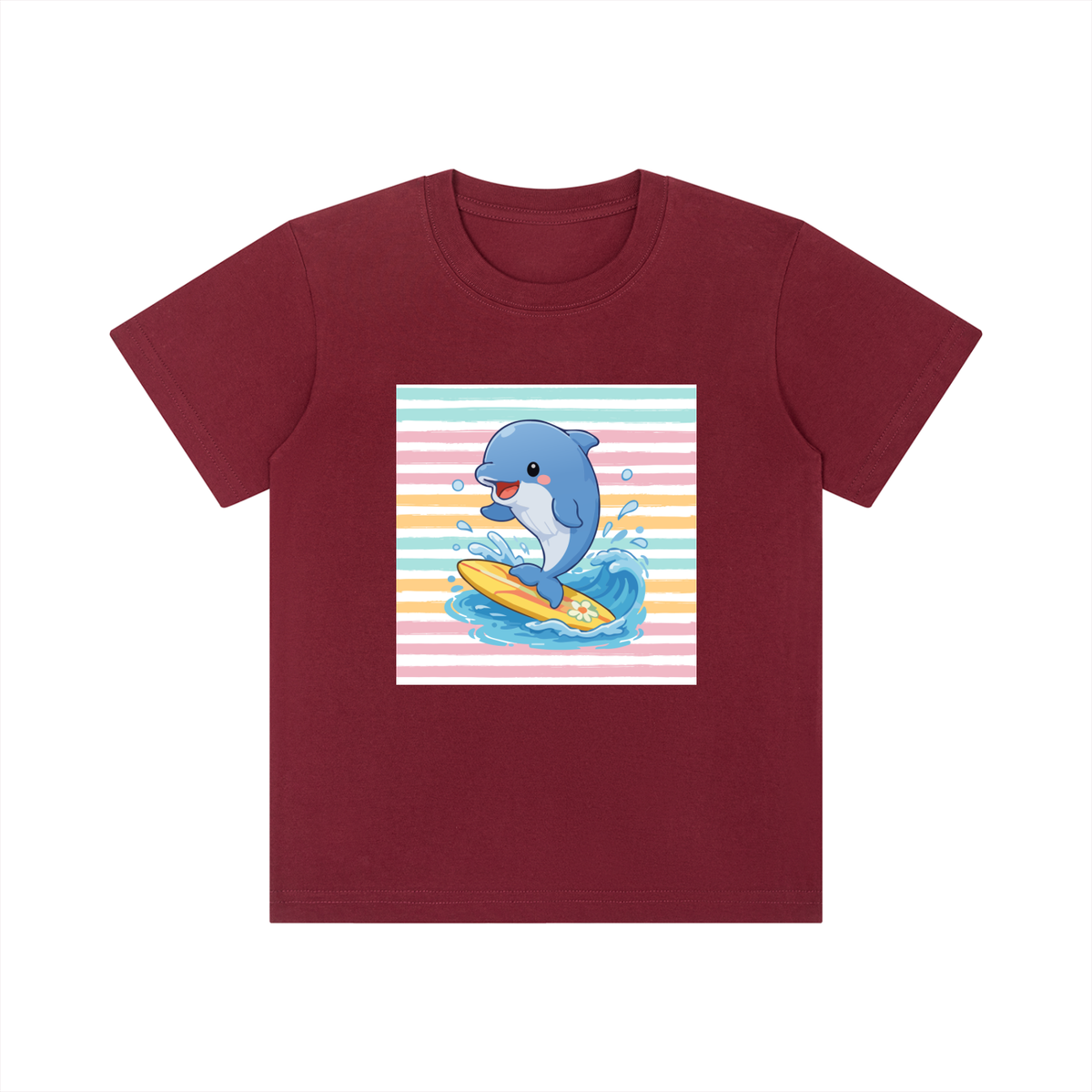 Surfing Dolphin Kids Graphic T-Shirt – Ocean Surf Animal