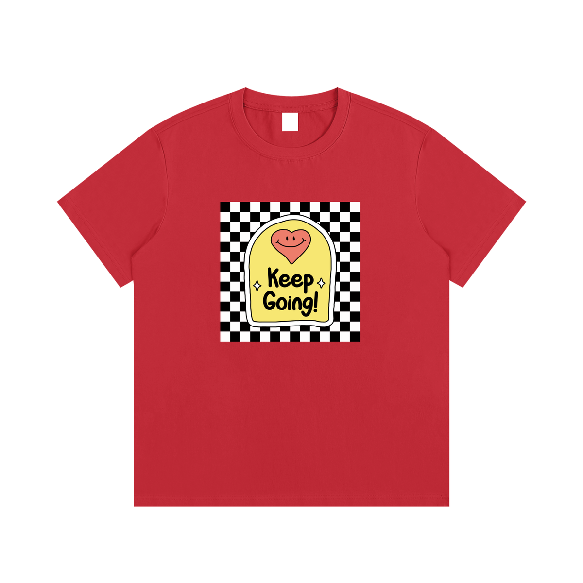 Keep Going Motivational Unisex Cotton Graphic T-Shirt