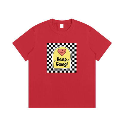 Keep Going Motivational Unisex Cotton Graphic T-Shirt