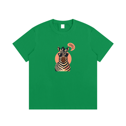 Chill Zebra Unisex Cotton Graphic T-Shirt