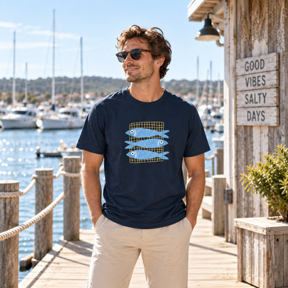 Fish Coastal Unisex Cotton Graphic T-Shirt