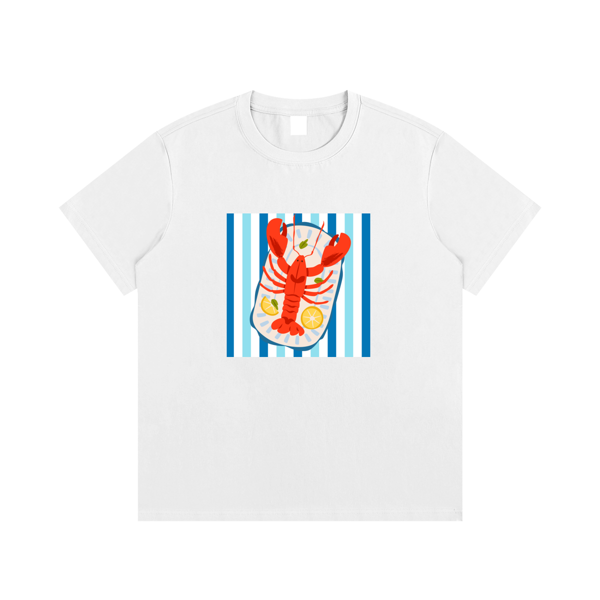 Lobster Coastal Unisex Cotton Graphic T-Shirt