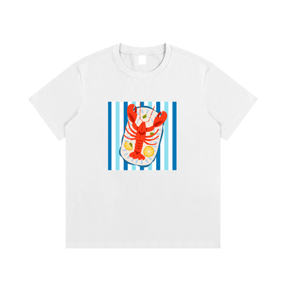 Lobster Coastal Unisex Cotton Graphic T-Shirt