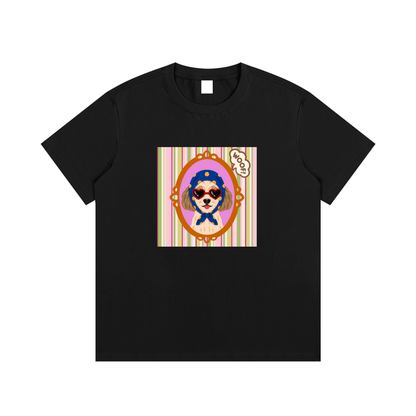 Woof Dog Unisex Cotton Graphic T-Shirt