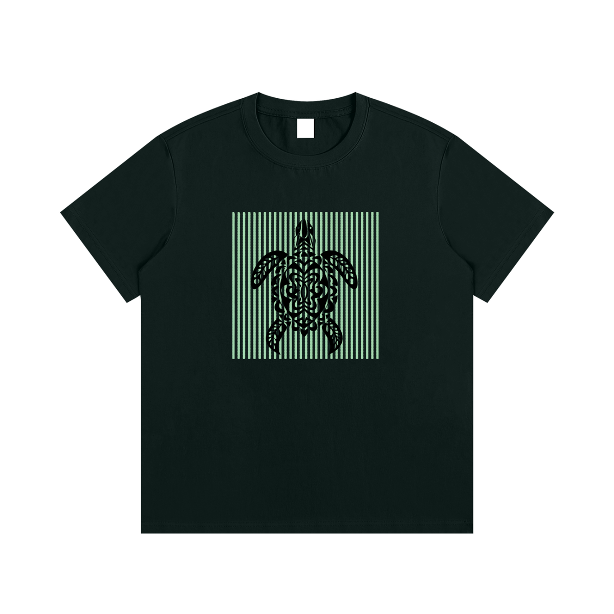 Tribal Sea Turtle Unisex Cotton Graphic T-Shirt