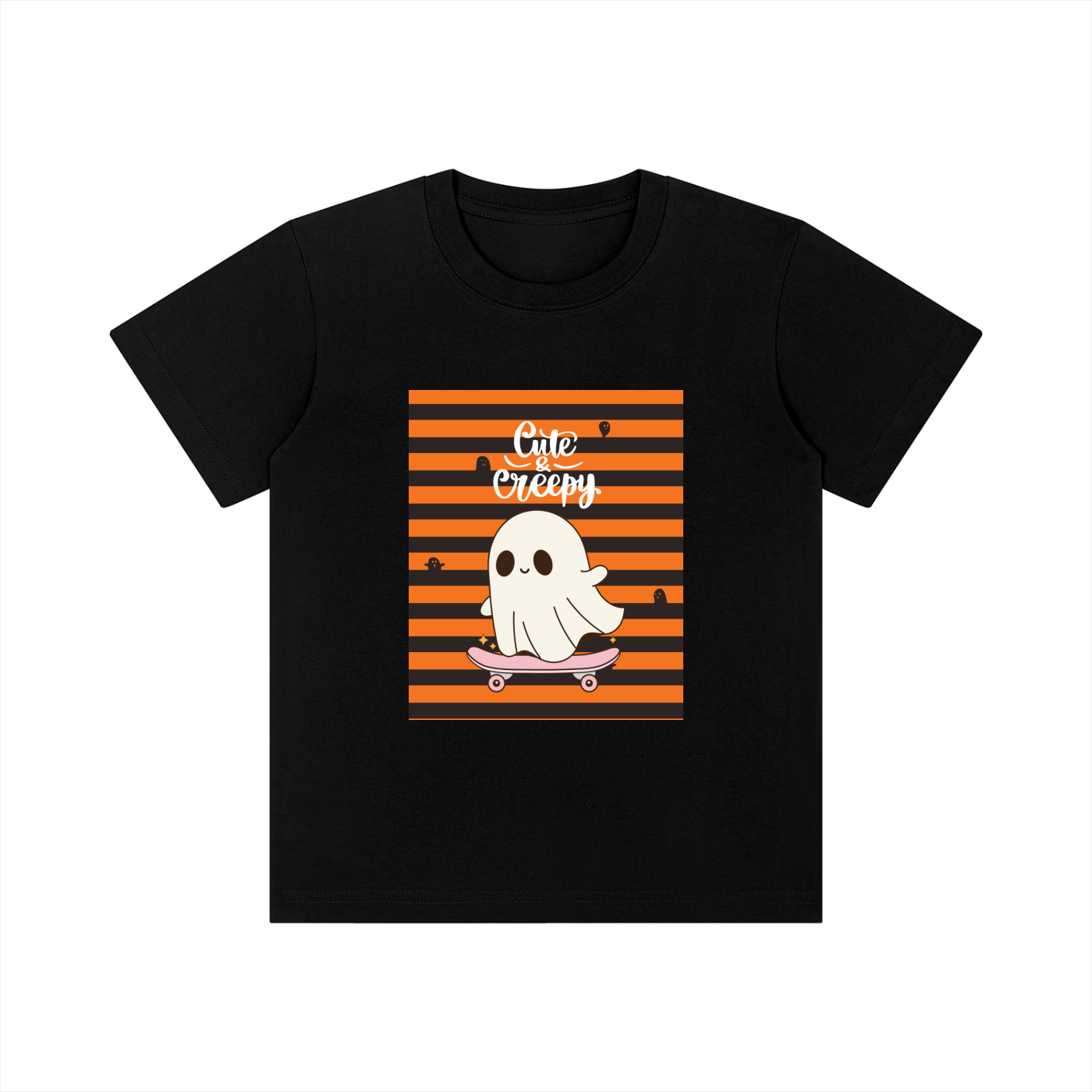 Kid's Cute Ghost Boo Graphic Tee | Casual Halloween Apparel