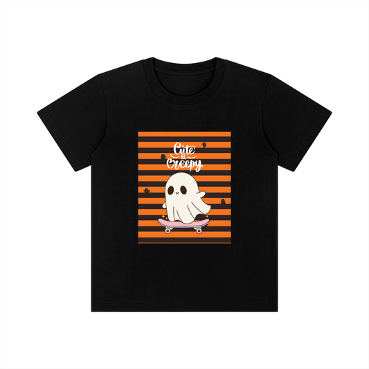 Kid's Cute Ghost Boo Graphic Tee | Casual Halloween Apparel