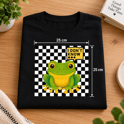IDK Frog Oversized Cotton Graphic T-Shirt