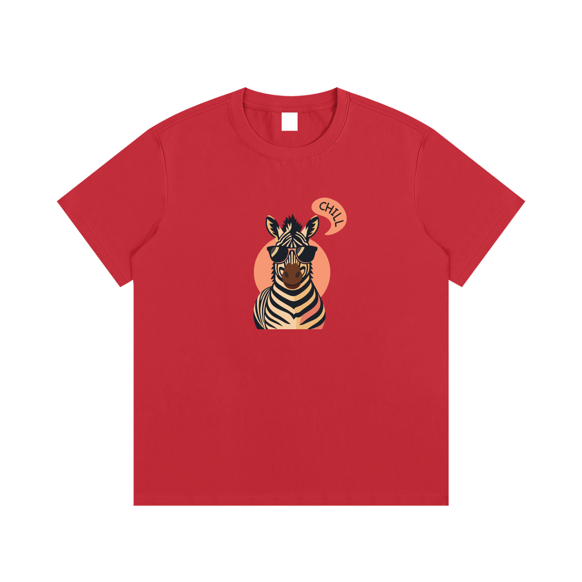 Chill Zebra Unisex Cotton Graphic T-Shirt