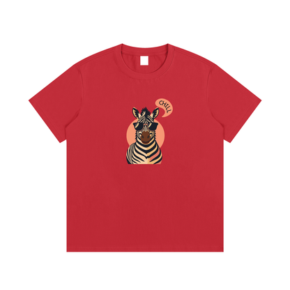 Chill Zebra Unisex Cotton Graphic T-Shirt