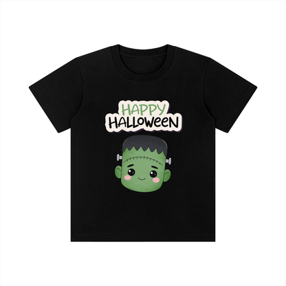 Spooky Creepy Face Kids Graphic Tee | Vintage Monster Youth Shirt