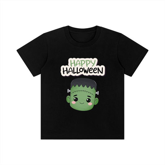 Spooky Creepy Face Kids Graphic Tee | Vintage Monster Youth Shirt