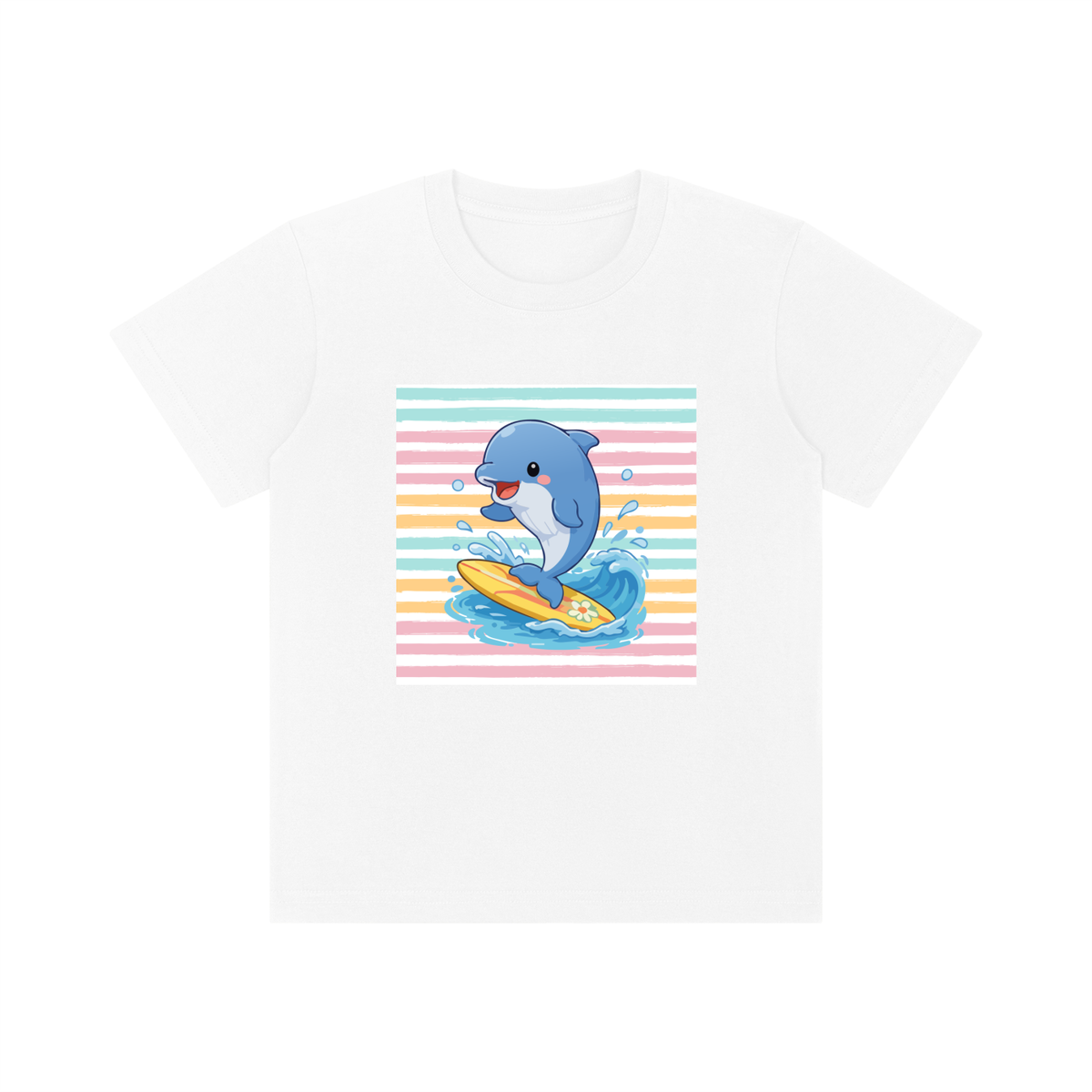 Surfing Dolphin Kids Graphic T-Shirt – Ocean Surf Animal