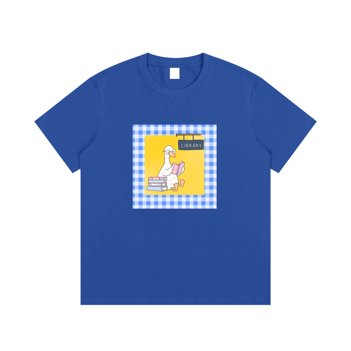 Library Duck Book Lover Unisex Graphic T-Shirt