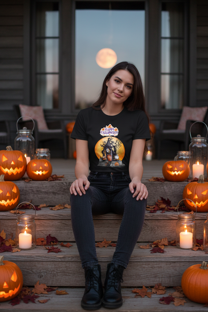 Happy Halloween Graphic Tee mockup 2